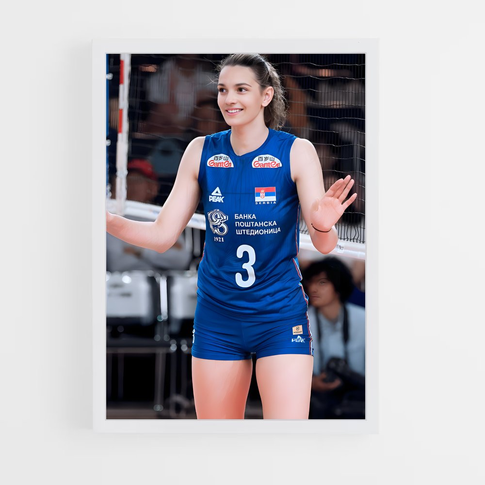 Poster Voleuse de Gloire – affiche Volleyball (vue 3)